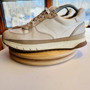 Madewell‎ Kickoff Trainer Sneakers Womens Size 10 Cream Beige Shoes Leather